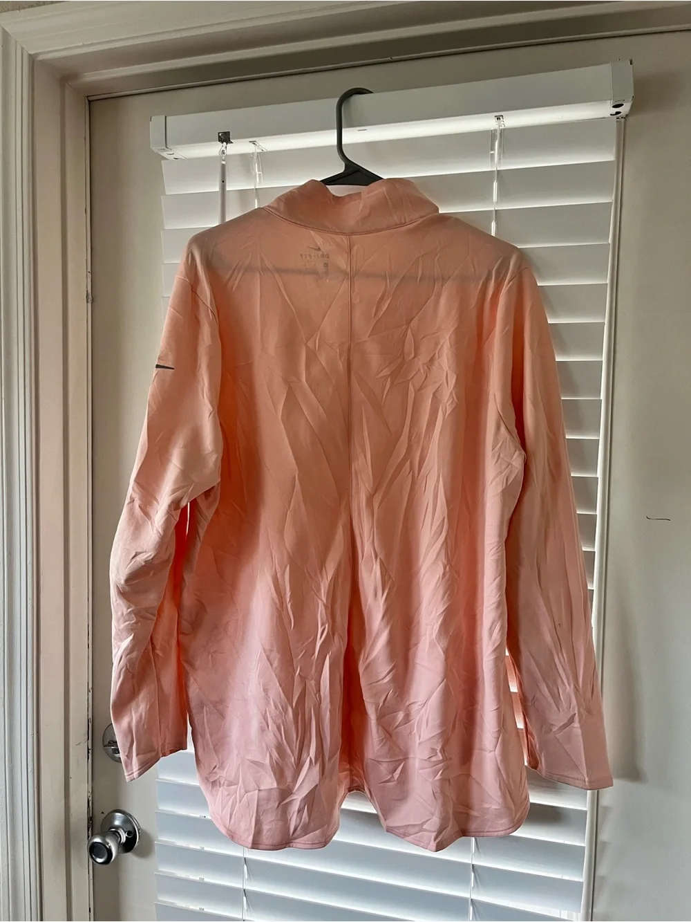 Nike Light Pink Long-Sleeve Quarter-Zip Performance Top